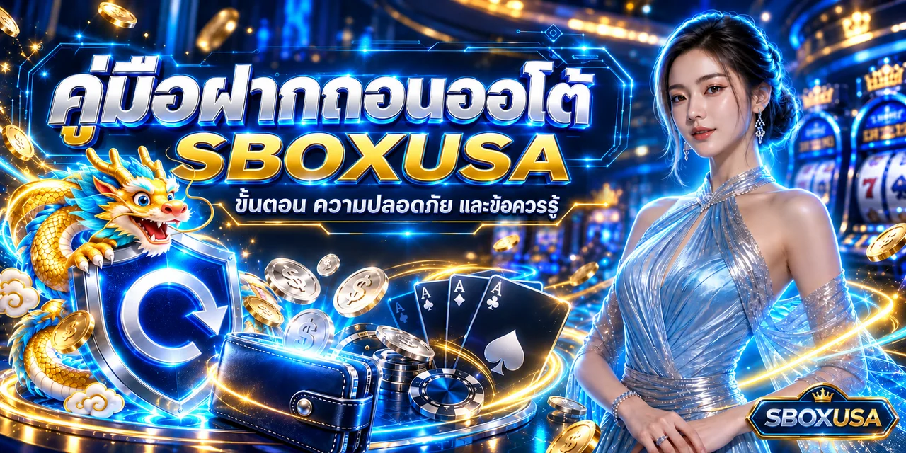 SBOXUSA ฝากถอนออโต้ ขั้นตอน ความปลอดภัย ข้อควรรู้